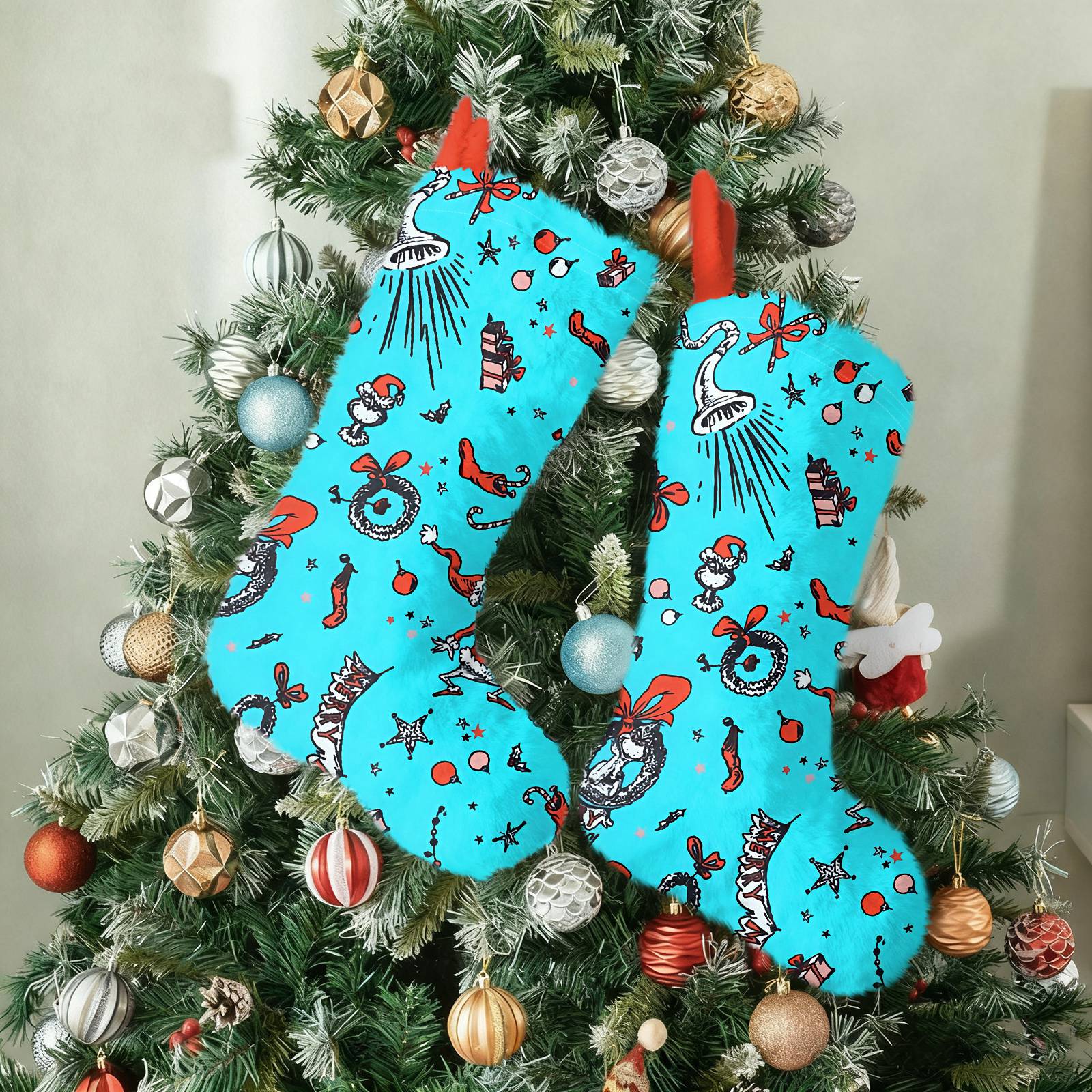 

Christmas Stocking Ornaments Christmas Tree Decoration Pendants One Size