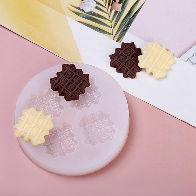 Diy Cream Biscuit Silicone Mould Cake Decoration Waffle Chocolate Mold Hand Made Dessert Baking Kitchen