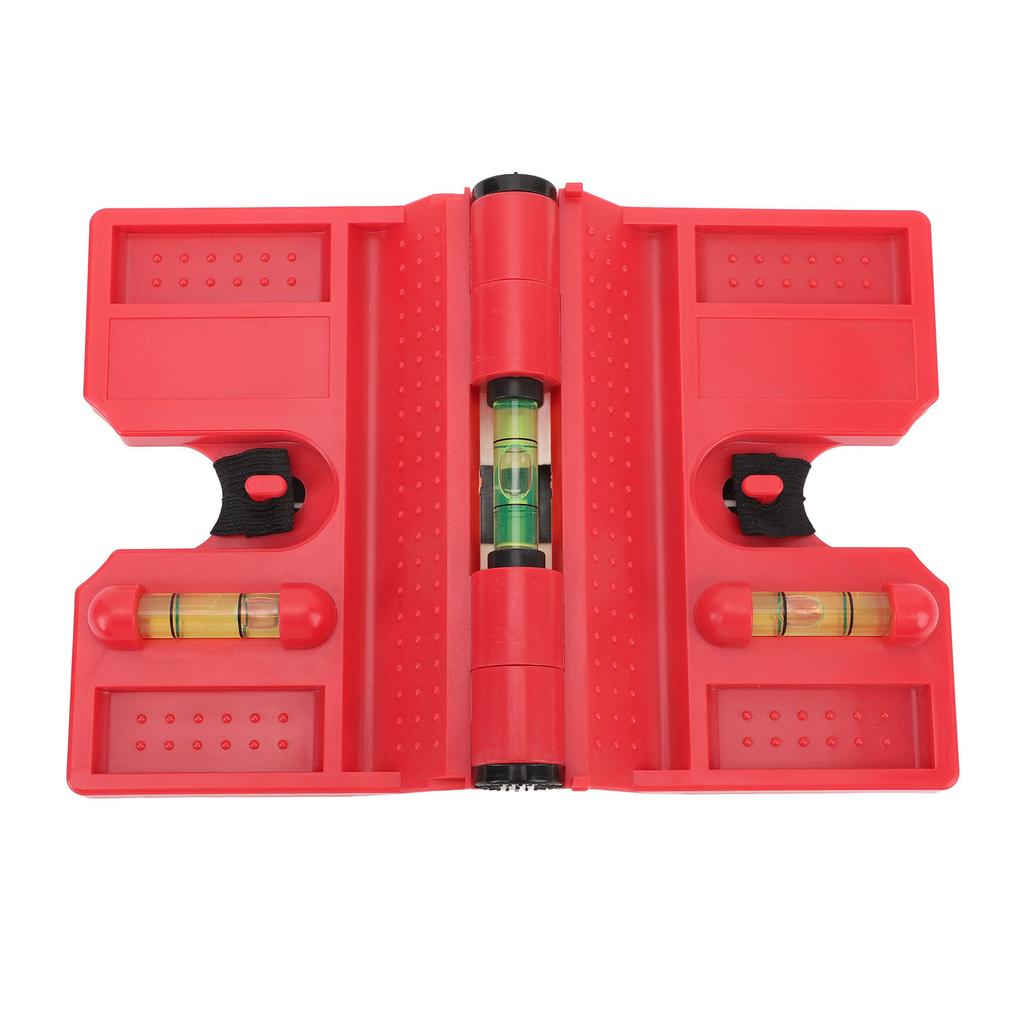 Magnetyczna poziomica słupkowa Profesjonalna Wysoka dokładność 3 fiolki Składane narzędzie poziomicy słupkowej z elastyczną pętlą