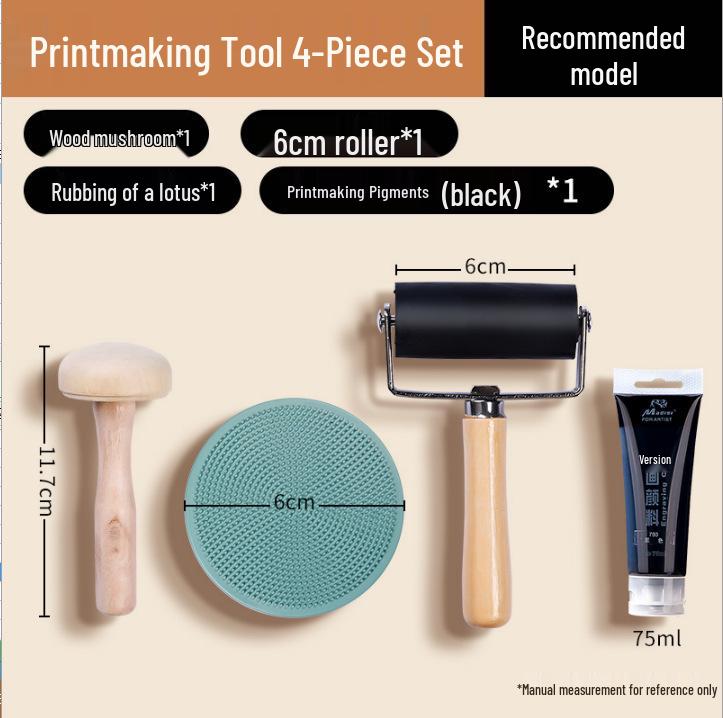 A4 Linden Plywood Carving Board for Printmaking - 4K Professional Woodblock Rubbing Tool