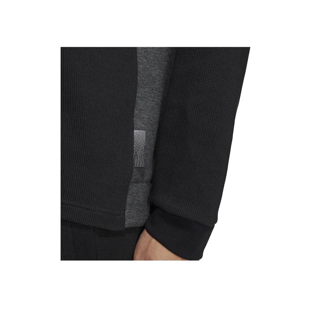 Adidas Colorblock Stand Collar Long Sleeve Sweatshirt Men Tops Black HY5847