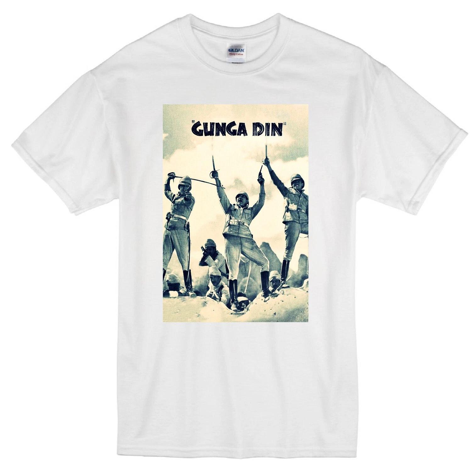 GUNGA DIN CLASSIC MOVIE CARY GRANT DOUGLAS FAIRBANKS JR SAM JAFFE WHITE T-shirt S