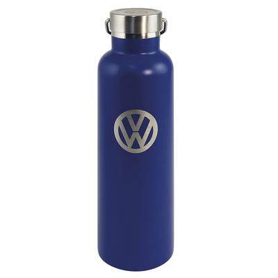 [Q1991] - Bouteille isotherme design 'Volkswagen' bleu gris vintage - 25x7 cm (73. 5 cl)