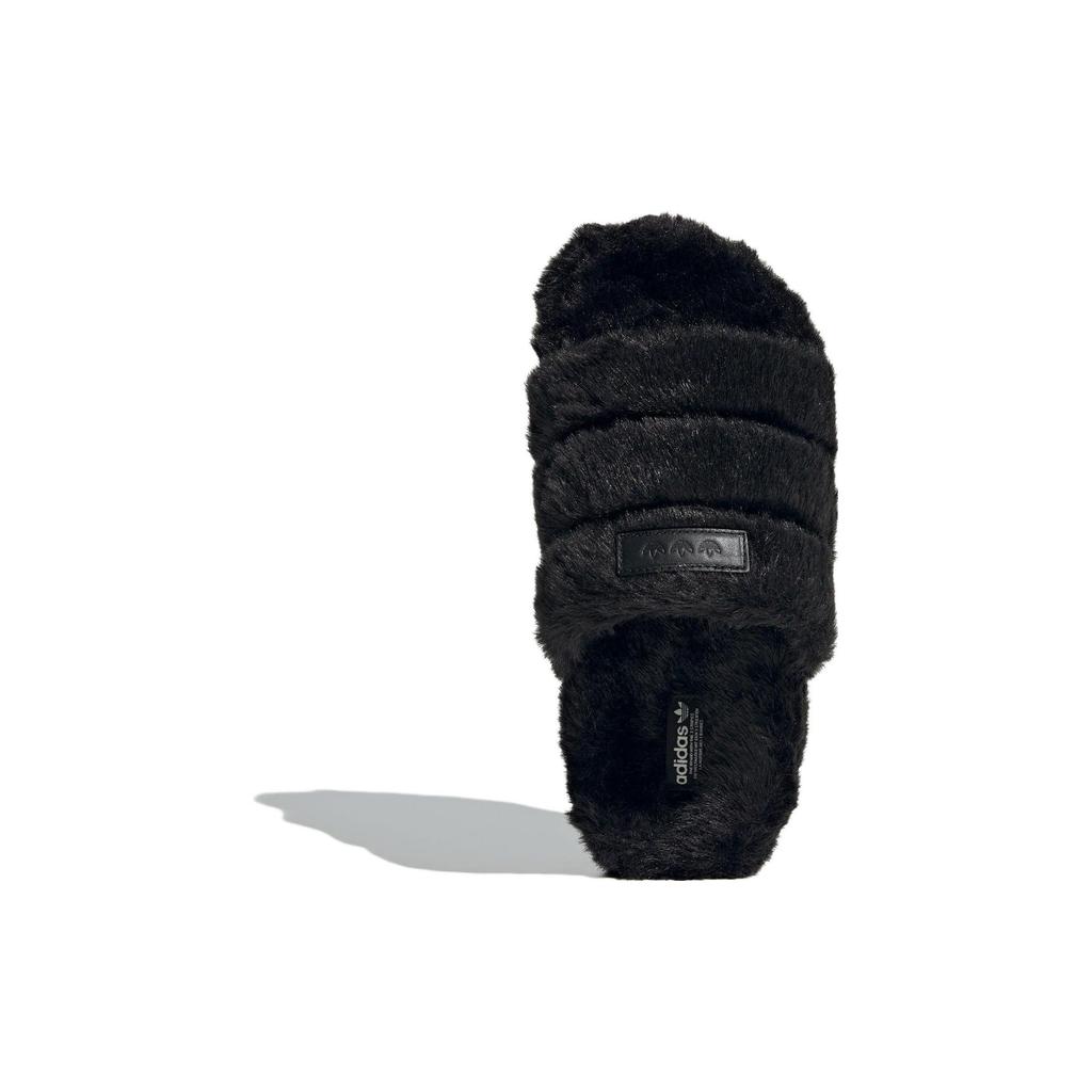 Adidas Originals Adilette Series Thick Sole Outdoor One-Piece Comfortable Versatile Rubber Bottom Massage Slide Sandals Women sandals Black IF3964