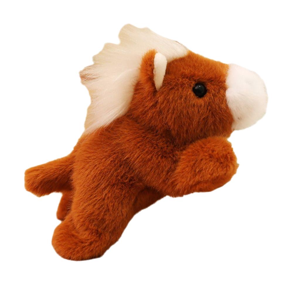 Soft Plush Refrigerator Stickers Stuffed New Year Mascot Mini Pony Fridge Magnet  Fridge Decoration