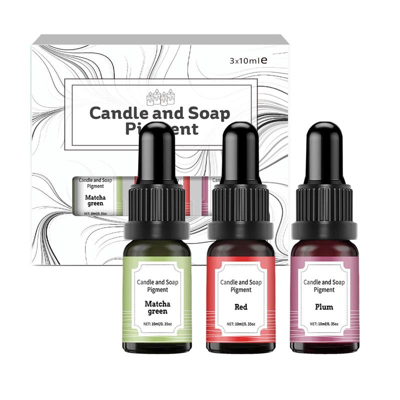 10Ml Essential Oil Bottle Candle Colorant 3-Color Combination Set Candle Dyes For DIY Handmade Candle Making