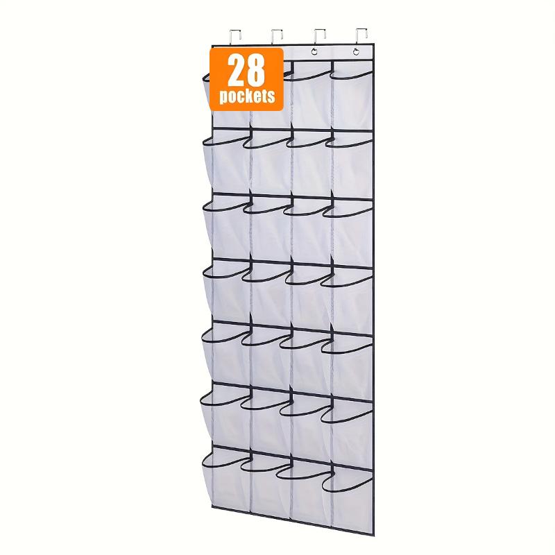 Over The Door Shoe Rack With 24/28/35/40 Large Mesh Pockets Hanging Shoe Organizer For Closet Hanging Shoe Rack Holder Hanger