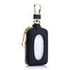[imeetu] Genuine Leather Smart Key Case for Women, 360° Rotating, with Carabiner and Window, [Operate While Inserted], and Key Ring, Compact,