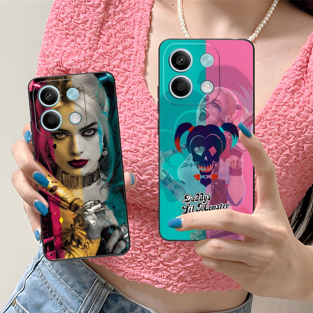 Phone Case for Xiaomi Redmi Note 14 13 12 11 A5 3 2 1 Pro Plus 4G 5G Colour Printing Cover Cellphones Pretty Joker Girl Monster