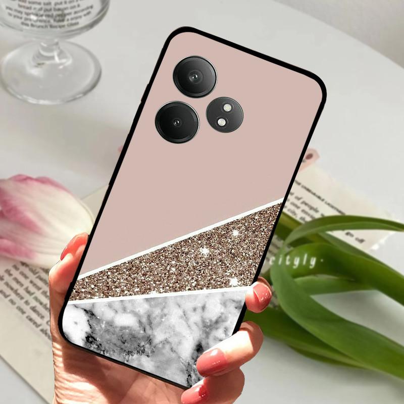 For Realme GT 6 GT6 Case Shockproof Soft TPU Silicone Phone Cover For Realme GT 6T Capa Realme GT6 GT6T Cartoon Matte Bumper