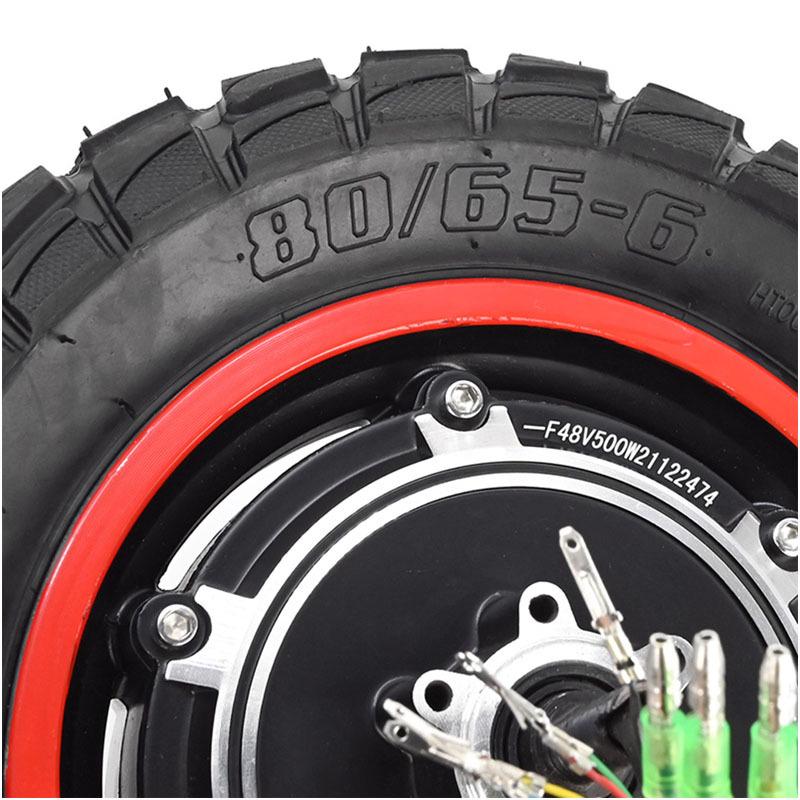 M4 Electric Scooter Rear Motor Wheel with 48V 500W Inflatable Off-Road Tire