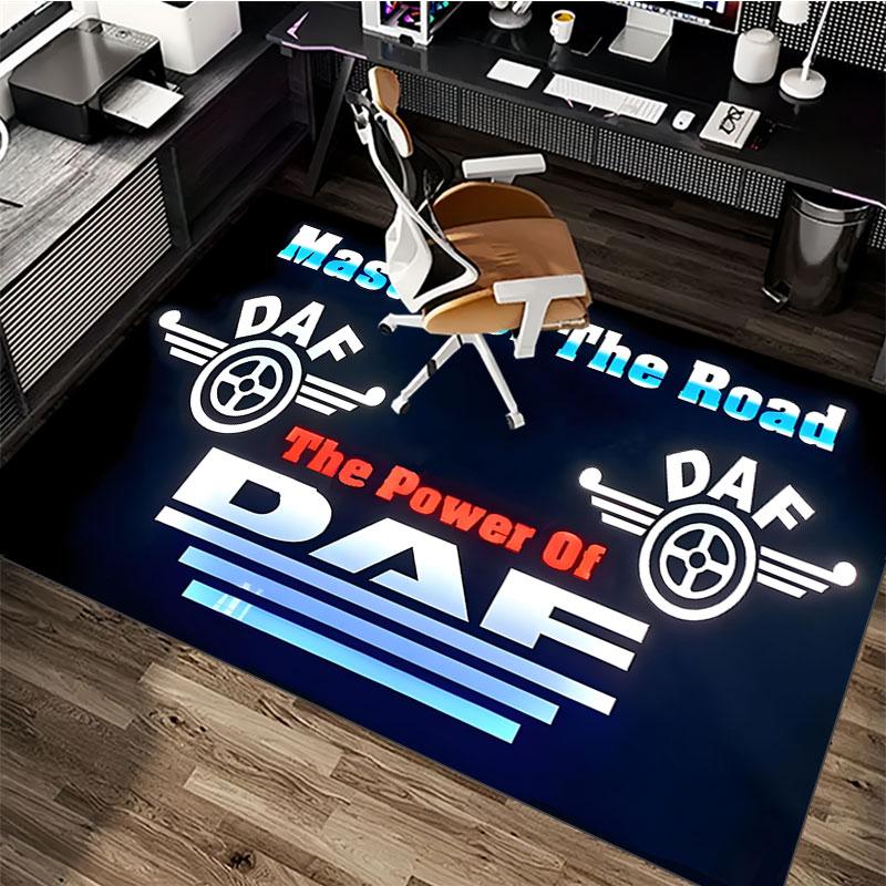 DAF Pattern Rug, Non-slip Rug, Suitable for Living Room, Bedroom, Game Room, Computer Room and Home Décor.