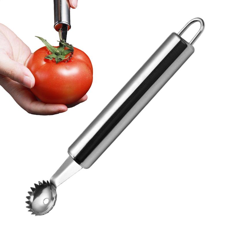 Tomato Stalks Remover Strawberry Huller Stainless Steel Strawberry Fruit Stem Huller Fruit Stem Remover Kitchen Gadgets