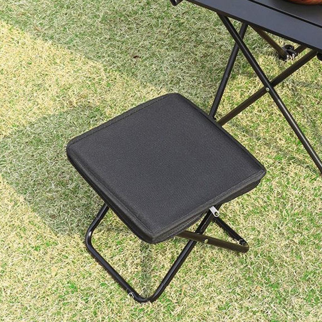 Portable Folding Stool for Outdoor Camping Fishing Train Trip with Lightweight Aluminum Alloy Frame