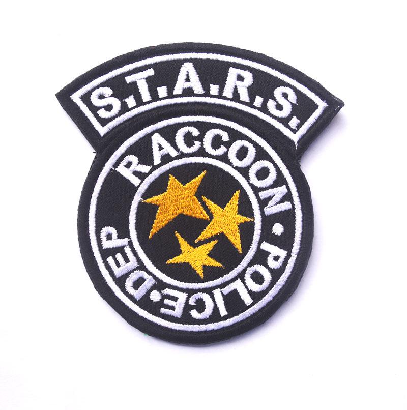 Resident Evil STARS Raccoon City Velcro COS Anime Embroidery Badge