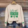Unisex Simple Round Neck Letter Print Sweatshirt