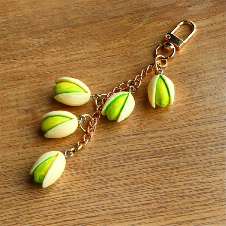 Lightweight Pistachios Key Holder Novelty Key Holder Fun Keychain for Easy Carrying and Personal Style Expression