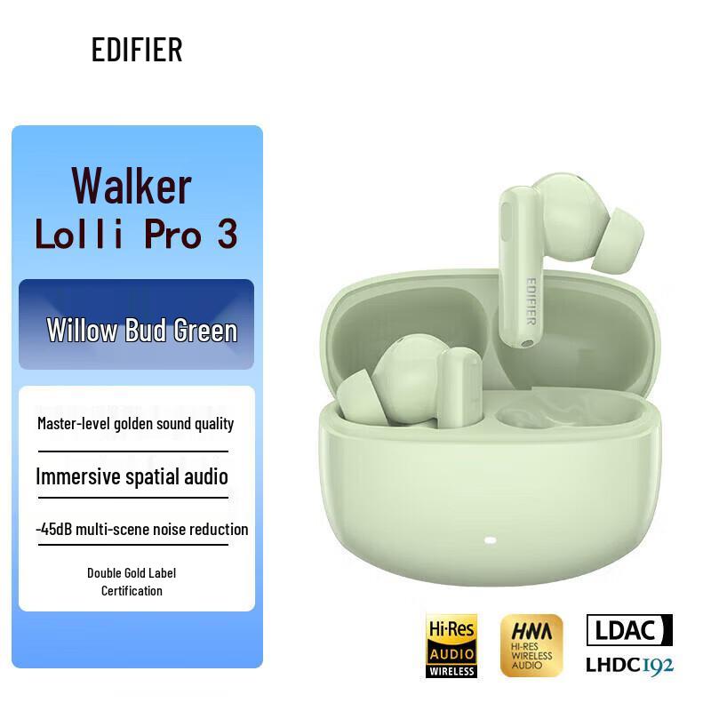 EDIFIER Lolli Pro 3 True Wireless Active Noise Cancelling Earbuds