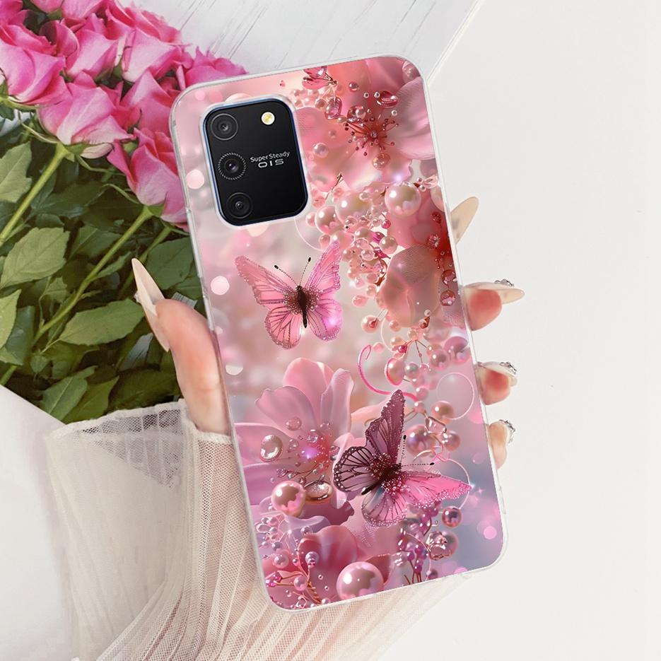 For Samsung Galaxy S10 Lite Case SM-G770F Luxury Butterfly Tree Painted Cover Soft Silicone Phone Case For Samsung S10 Lite Bags