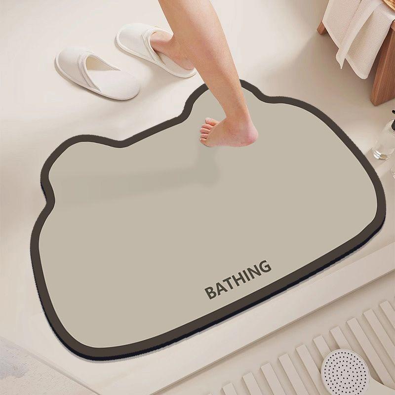 

Новый мягкий диатомовый грязепоглощающий коврик, нескользящий, быстросохнущий, коврик для ног, грязный коврик для двери ванной комнаты 40X60cm