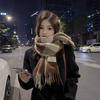 Autumn and Winter Atmosphere Imitation Cashmere Scarf for Women Warm Retro Student Long Shawl Korean Ins Cold Protection Scarf for Men