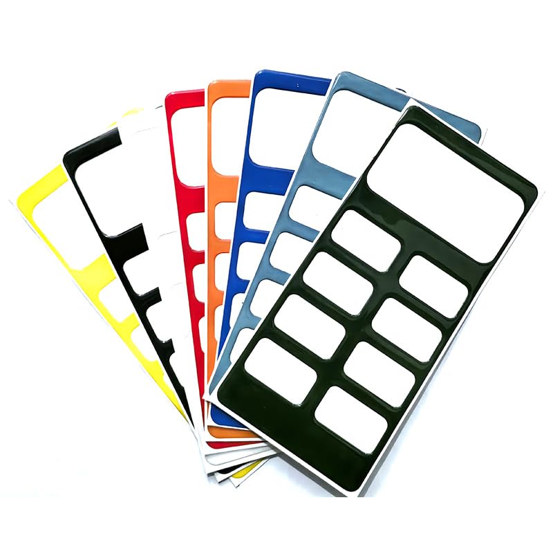 Yellow Car Console Air Conditioner Switch Panel Trim Cover Sticker for Center Console Auxiliary