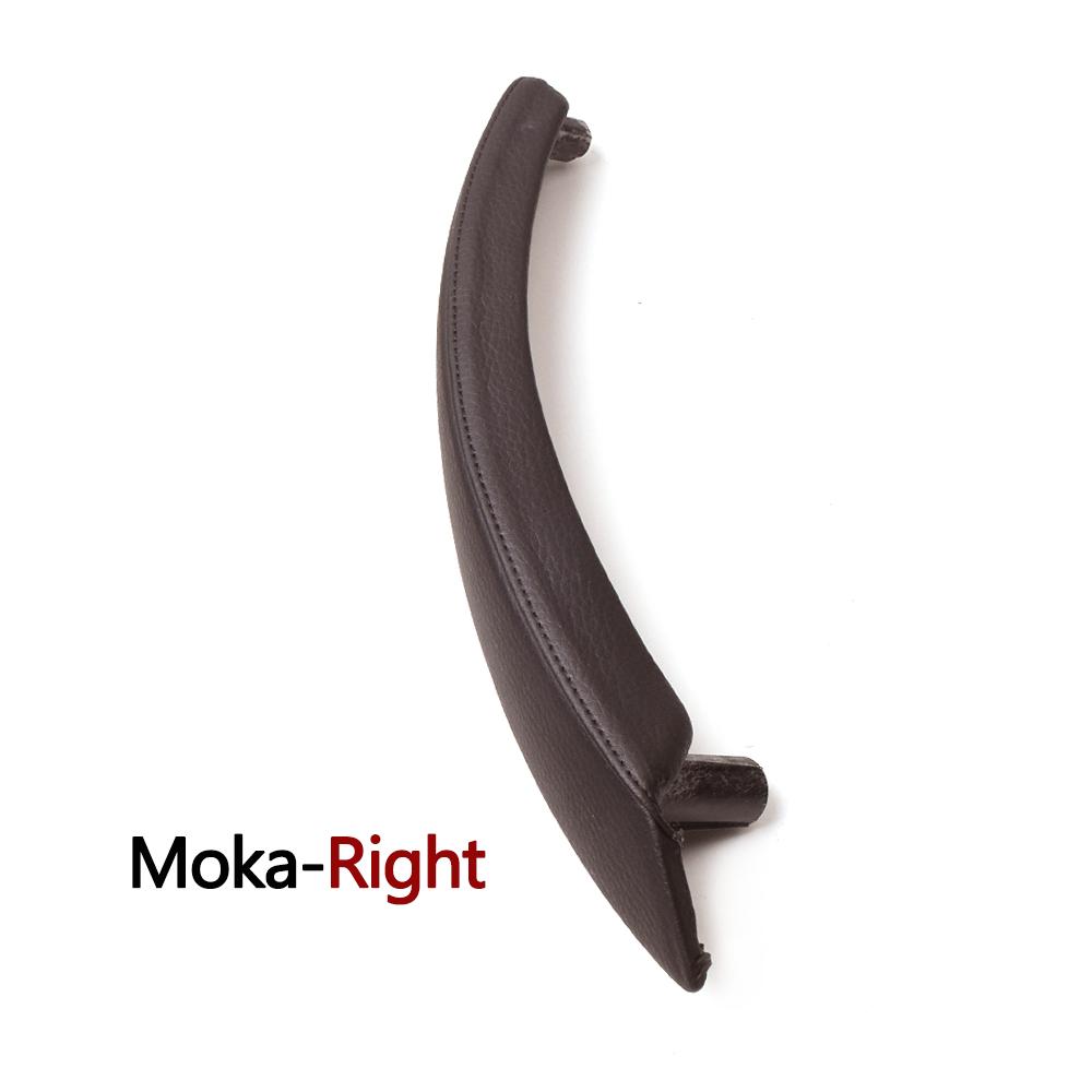 Left Right Interior Passenger Door Pull Handle Leather Outer Cover For BMW X5 X6 E70 E71 E72 2007-2014