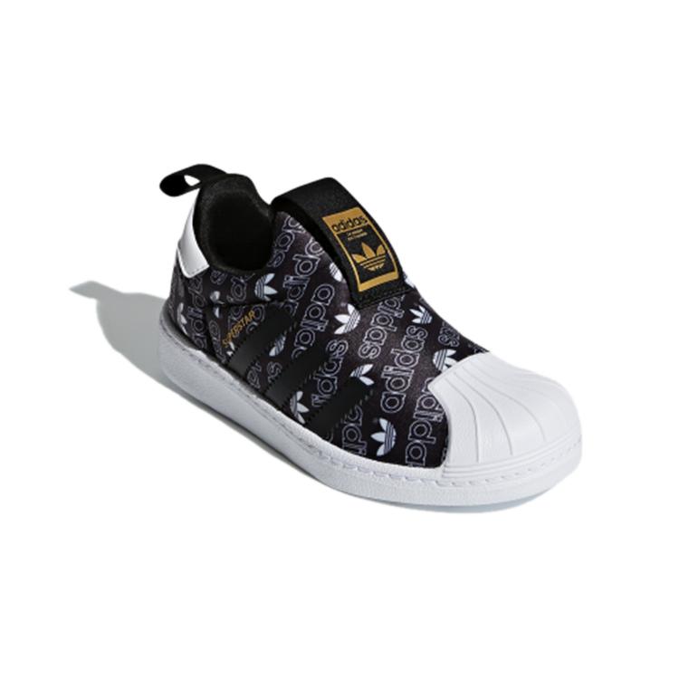 adidas Originals SUPERSTAR 360 C Leather Casual Abrasion Resistant Low Top Skateboard Shoes Black White B75608