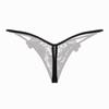 Women's Sexy Embroidered Low-Waist Open-Crotch Thong with Side Access