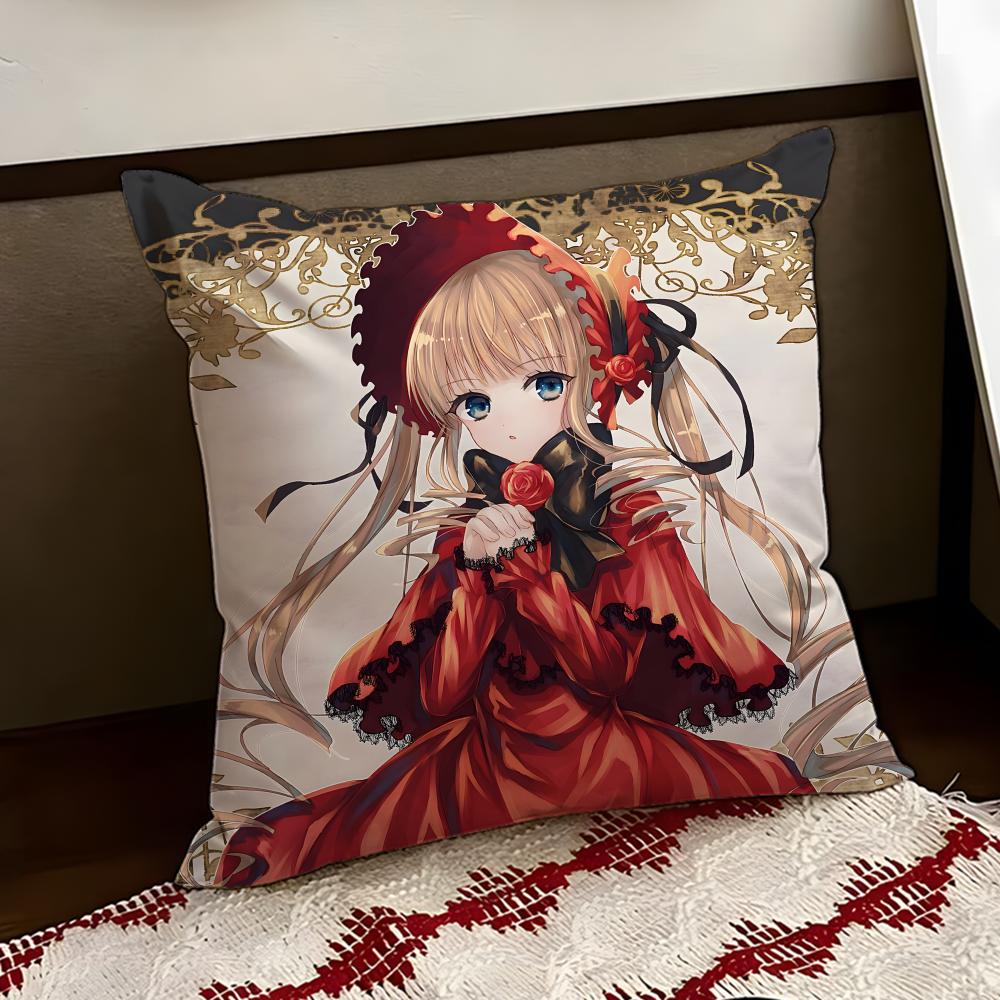 Anime RRozen MMaiden Cushion Cover Reversible Soft Durable Pillow Cover Home Car MultiScene Use for Daily Comfort