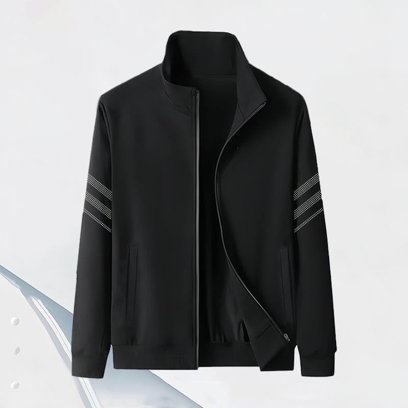 Męska bluza z kapturem na pluszowym podbiciu, z kołnierzem stojącym - Jesień/Zima, Przyjazna dla skóry, Codzienna, Wygodna, Modna.