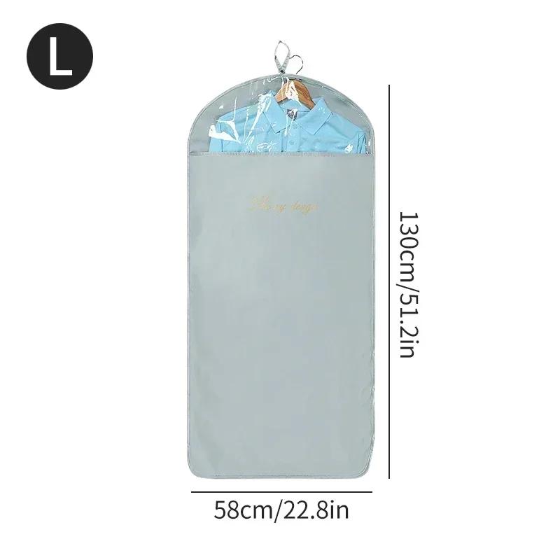 Satynowy Pokrowiec na Ubrania Pokrowiec Wiszący na Sukienkę Ochraniacz na Garnitur Płaszcz Torba do Przechowywania w Szafie Satynowy Pyłoszczelny Organizer na Odzież Sukienkę