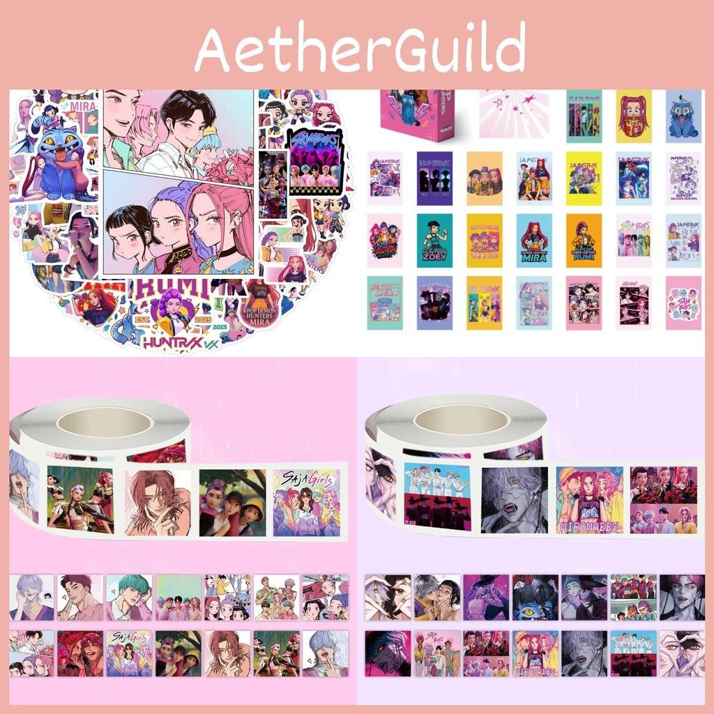 Demon Kpop Hunters Graffiti Sticker Card Roll Stickers Diy Water Cup Decoration