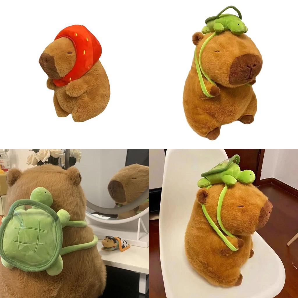 Adorable Capybara Plush Toy Pp Cotton Stuffed Animal Short Plush Water Rat Category 45cm