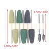Dental Resin Base Acrylic Polishing Kit Drill Polisher Rotary Tools 6Pcs Silison Rubber Polish+2Pcs Tungsten Carbide Polish