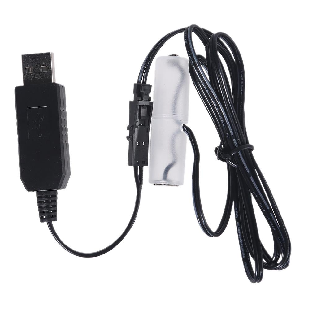 AA-Batteriegerät auf Netz- oder USB-Betrieb umrüsten für Uhr Lampe Kamera Spielzeug Ventilator