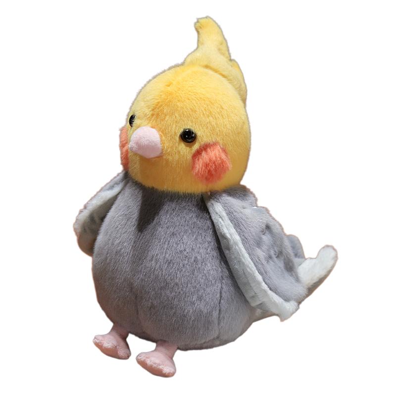 25cm Parrot Bird Doll Hand Puppet Plushie Stuffed Cartoon Animal Interactive Tell Story Education Prop Comforting Gift