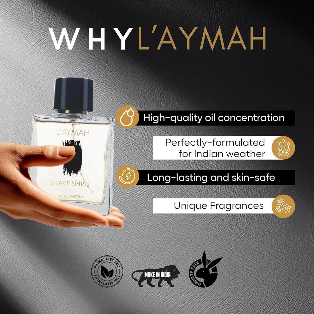 Suave Spirit | Eau De Parfum | Sweet & Spicy Unisex Perfume |Premium Fragrance for Gift, 100 Ml