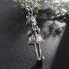 Vintage Punk Biker Girls Pendant Fashion Necklace for Men Women Motorcycle Riding Statement Jewelry Gifts
