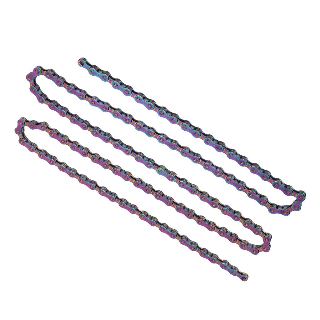 9 Speed Bike Chain 9 Speed Carbon Steel Colorful Sensitive Shifting Heat Treatment Bicycle Chain for Mountain Bike