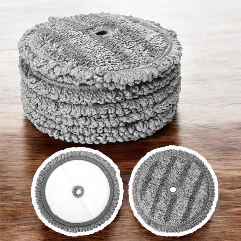 6Pcs Microfiber Mop Cloth Washable Microfiber Mop Pads Vacuum Accessories Sweeping Part for A9/A9T/A9K/A9+ Accessories