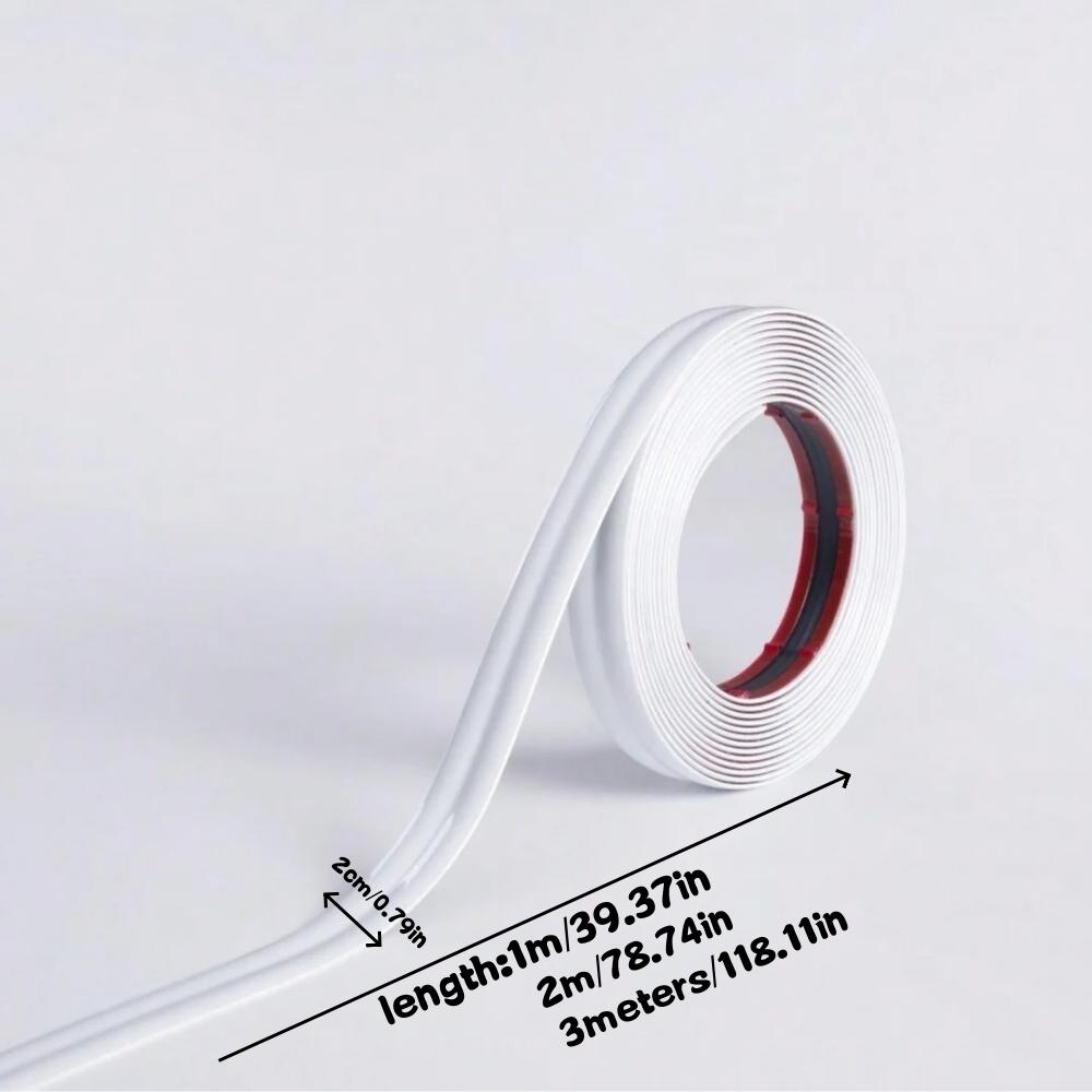 1Roll 1m/2m/3mwrwesX2cm Home Decoration Stickers Self-adhesive Room Decor Furniture Edge ProtectionsTape Wall Sticker Strips