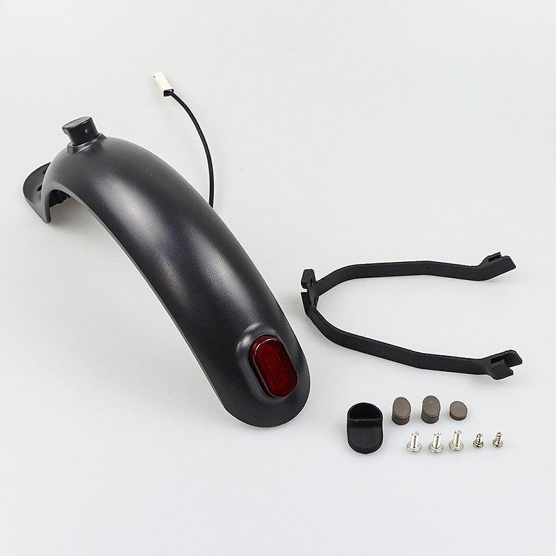 M365 Electric Scooter Rear Fender with Bracket, Screw Cap, and Taillight Accessories