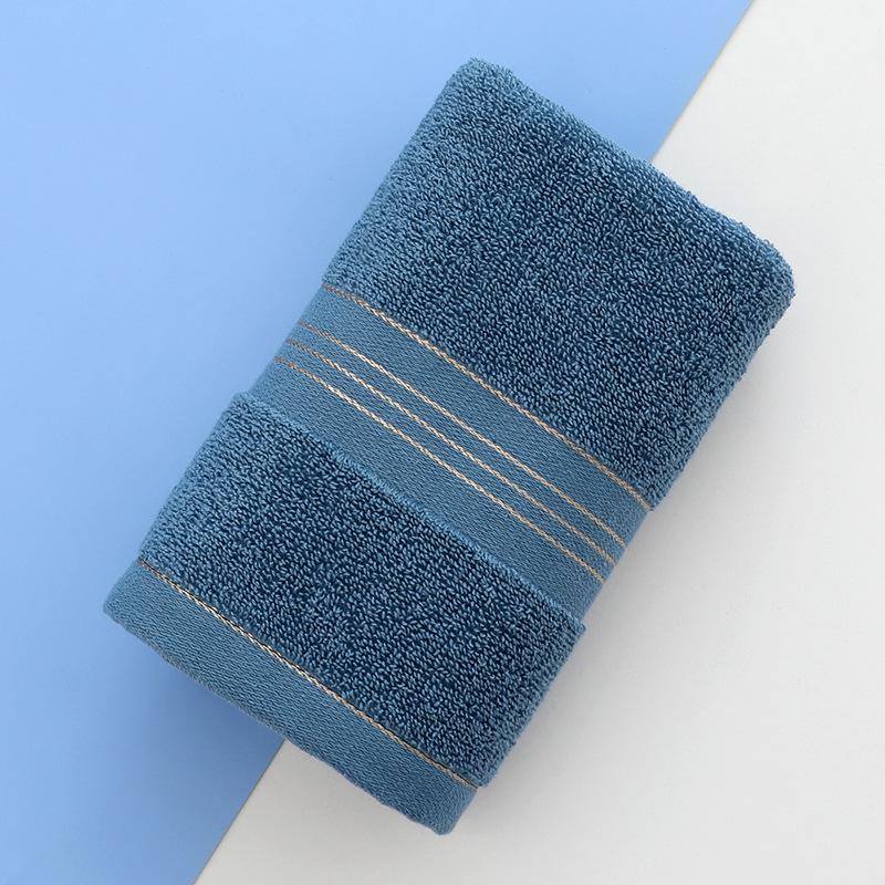 Thickened Cotton Towel With Strong Water Absorption Universal Towel For Adults And Children Solid ColorSkin Friendly Towel