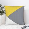 Yellow Grey Geometric Pillow Case Fashion Pillow Cover Soft Pillowcases For Sofa Car Home Decor