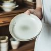 Retro Kiln Transformation Special-Shaped Bowl, Ceramic Tableware Bowl, Japanese Salad Bowl, Fruit Bowl, Household Dish Bowl, Noodle Bowl, Bowl Plate.