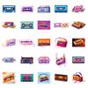 10/30/50pcs Cartoon Colorful Music Tapes Aesthetic Graffiti Stickers Cute Decals DIY Suitcase Motorcycle Bike Decoration Sticker