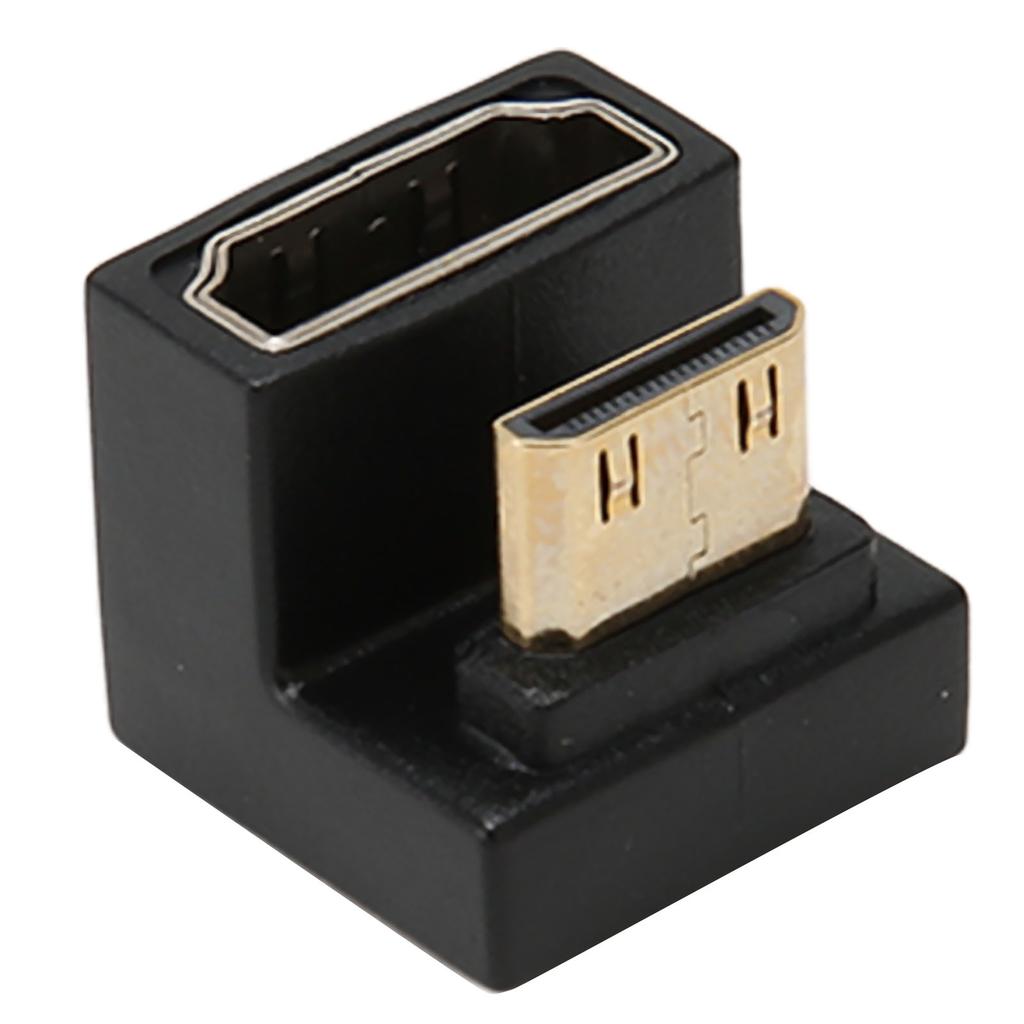 Mini HD to HD Adapter 180 Degrees Male to Female 8K 60Hz 48Gbps Transmission Mini HD to HD Converter for PC TV Projector