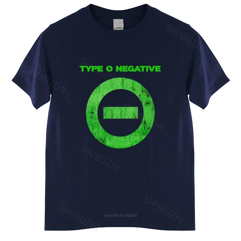 Cotton Tshirt Unisex Crew Neck Topssummer fashion brand Unisex tshirt Type O Negative Logo T Shirt Black Homme Black Tshirt S