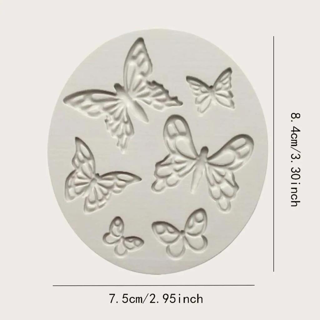 1pc-Butterfly Shape Fondant Cake Silicone Mold Biscuits Pastry Mould Ice Cube Chocolate Candy Molds Cake Decoration Baking Tool